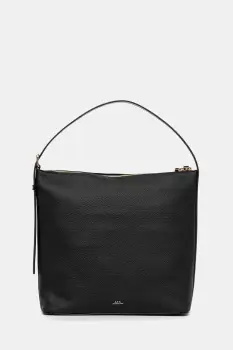A.P.C. geanta de mana din piele sac vera culoare neagra PXCBL.F61902 imagine