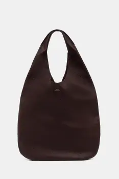 A.P.C. geanta de piele le neige culoarea maro, PXCBC.F67008 imagine