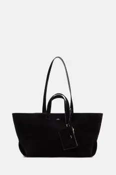 A.P.C. geanta shopper pentru femei din piele intoarsa LE DRUMMER imagine