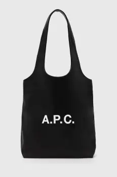 A.P.C. geanta tote ninon small culoarea negru, PUAAT.M61861 imagine