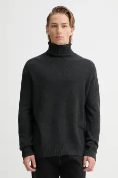 A.P.C. pulover de lana Pull Mahe culoarea gri, cu guler, WYAAD.H23443 imagine