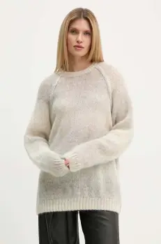 A.P.C. pulover de lana pull mavericks culoarea bej, light, WPABI.M23396 imagine