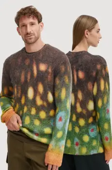 A.P.C. pulover de lana pull rocker culoarea maro, light, WOART.M23395 imagine