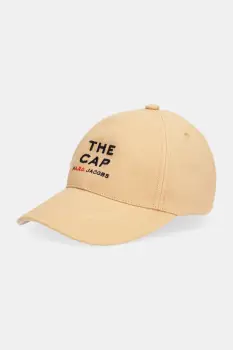 A.P.C. sapca de baseball din bumbac A.P.C. x MARC JACOBS culoarea maro, COHKM.M24173 imagine