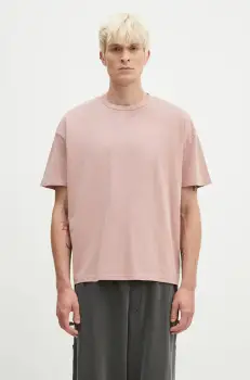 A.P.C. tricou din bumbac Floater culoarea roz, neted, COHBS-M26437 imagine
