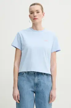 A.P.C. tricou din bumbac t-shirt boxy petit vpc femei, culoarea portocaliu, COHBQ.F26390 imagine