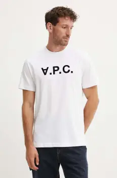 A.P.C. tricou din bumbac t-shirt standard grand vpc GOTS cu imprimeu, COHBM.M26384 imagine