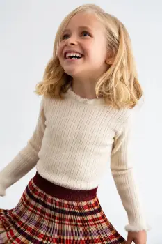 Abel&Lula pulover copii culoarea maro, 5836 imagine