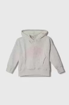 Abercrombie & Fitch bluza copii culoarea gri, cu gluga, cu imprimeu imagine