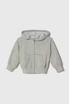 Abercrombie & Fitch bluza copii culoarea gri, cu gluga, melanj imagine