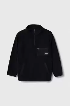 Abercrombie & Fitch bluza copii culoarea negru, neted imagine