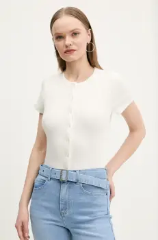 Abercrombie & Fitch bluza femei, culoarea bej, neted, KI139-5293 imagine