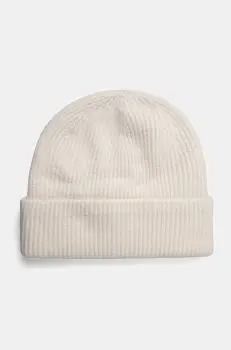 Abercrombie & Fitch caciula culoarea bej, din tricot gros, KI112-4145 imagine