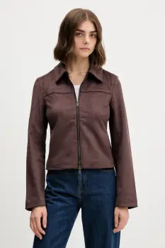 Abercrombie & Fitch geaca culoarea maro, de tranzitie, KI144-5058-420 imagine