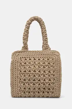 Abercrombie & Fitch geanta culoarea bej, KI154-5040 imagine