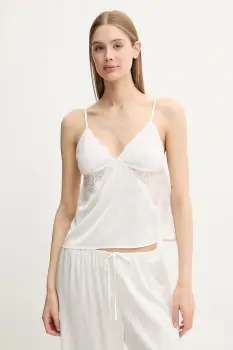 Abercrombie & Fitch maiou de pijama culoarea bej, dantela, KI146-5050 imagine