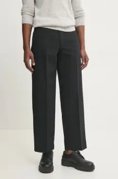 Abercrombie & Fitch pantaloni barbati, culoarea negru, drept, KI130-4069 imagine