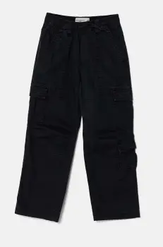 Abercrombie & Fitch pantaloni copii culoarea albastru marin, neted, KI230-4013 imagine