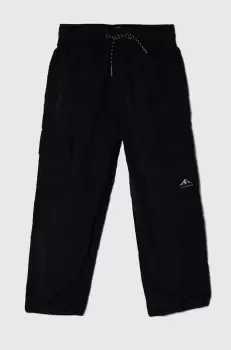 Abercrombie & Fitch pantaloni copii culoarea negru, cu imprimeu imagine