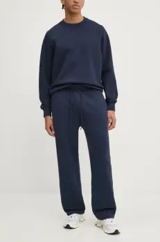 Abercrombie & Fitch pantaloni de trening culoarea albastru marin, neted, KI134-4100 imagine