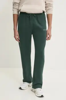 Abercrombie & Fitch pantaloni de trening culoarea verde, neted, KI134-4089 imagine