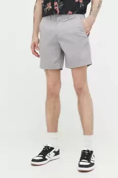 Abercrombie & Fitch pantaloni scurti barbati, culoarea gri imagine
