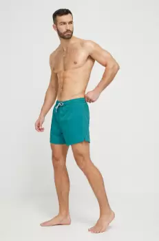 Abercrombie & Fitch pantaloni scurti de baie culoarea verde imagine