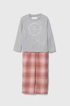 Abercrombie & Fitch pijama copii culoarea roz, modelator imagine