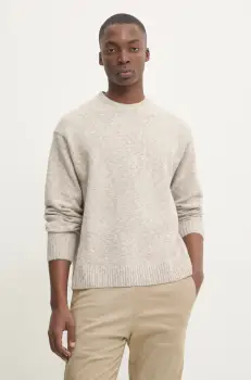 Abercrombie & Fitch pulover barbati, culoarea bej, KI120-4190 imagine