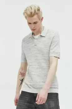 Abercrombie & Fitch pulover barbati, culoarea gri, light imagine