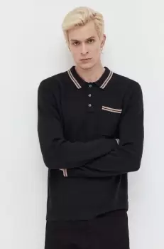 Abercrombie & Fitch pulover barbati, culoarea negru, light imagine