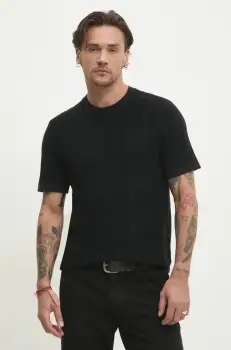 Abercrombie & Fitch pulover barbati, culoarea negru, light, KI120-5071 imagine