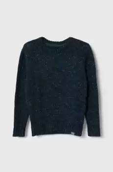 Abercrombie & Fitch pulover copii culoarea verde, calduros imagine