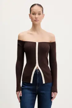 Abercrombie & Fitch pulover culoarea maro, KI150-5429-480 imagine