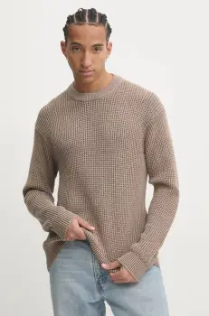 Abercrombie & Fitch pulover de bumbac culoarea bej, KI120-4129 imagine