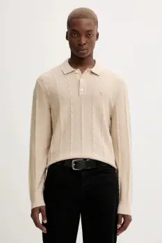 Abercrombie & Fitch pulover din amestec de lana culoarea bej, light, KI120-5142-150 imagine