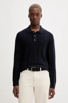 Abercrombie & Fitch pulover din amestec de lana culoarea bleumarin, light, KI120-5142-200 imagine