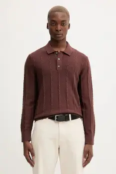 Abercrombie & Fitch pulover din amestec de lana culoarea maro, light, KI120-5142-400 imagine