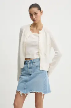 Abercrombie & Fitch pulover femei, culoarea bej, KI150-4293 imagine