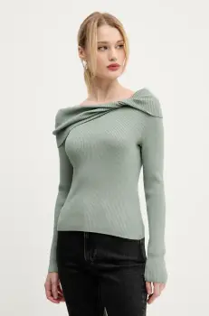 Abercrombie & Fitch pulover femei, culoarea verde, light, KI150-5174 imagine