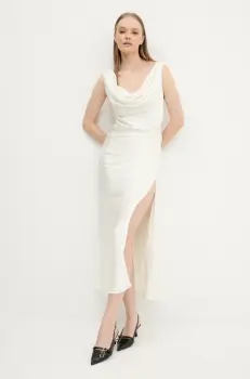 Abercrombie & Fitch rochie culoarea bej, midi, drept, KI159-5895 imagine
