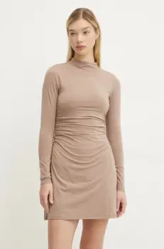 Abercrombie & Fitch rochie culoarea bej, mini, mulata, KI159-5142 imagine