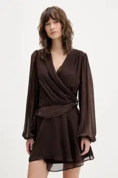 Abercrombie & Fitch rochie culoarea maro, mini, drept, KI159-6295-450 imagine