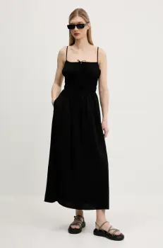 Abercrombie & Fitch rochie culoarea negru, maxi, evazati, KI159-5569 imagine