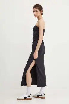 Abercrombie & Fitch rochie culoarea negru, maxi, mulata imagine