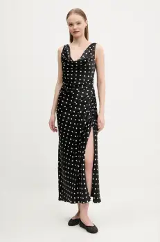 Abercrombie & Fitch rochie culoarea negru, maxi, mulata, KI159-5562 imagine