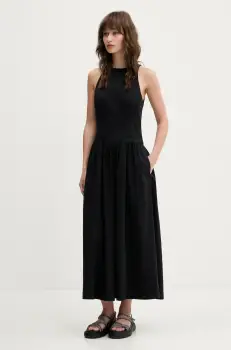 Abercrombie & Fitch rochie culoarea negru, midi, evazati, KI159-5488 imagine