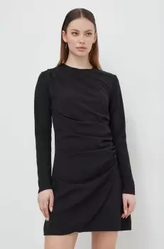 Abercrombie & Fitch rochie culoarea negru, mini, drept imagine