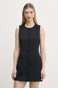 Abercrombie & Fitch rochie culoarea negru, mini, drept, KI159-5575 imagine