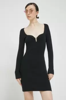Abercrombie & Fitch rochie culoarea negru, mini, mulata imagine